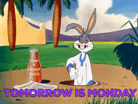Królik Bugs jutro poniedziałek